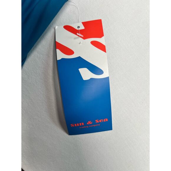 Sun & Sea Swimsuit One Piece Blue Size 20‎ NWT Tie Neck - Picture 8 of 11